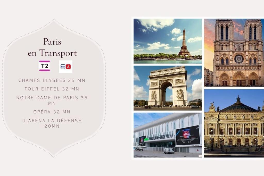 Charming Apartment Near La Defense, Paris Bezons Zewnętrze zdjęcie